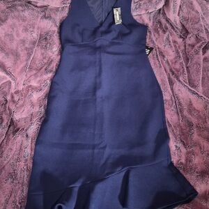 Express Asymmetrical Sleeveless  Navy Dress Size 2